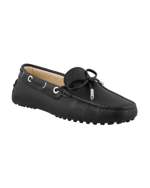 Tod's Black Gommino Slip-On Loafers