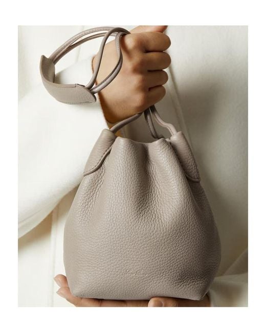 Loro Piana Gray Micro Bale Softy Bag