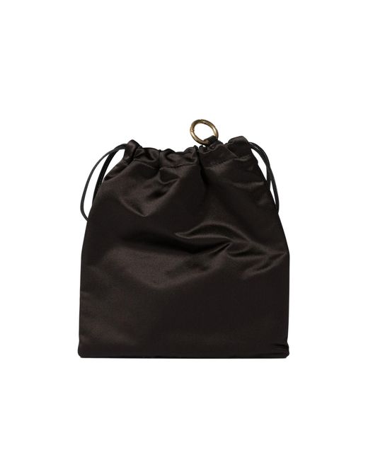 Miu Miu Black Drape Sealed Wallet
