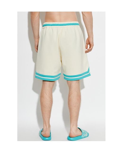 MCM Green Elastic-Waist Shorts for men