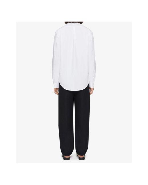 Givenchy White Monogram 72 Jacquard Long-Sleeved Shirt for men
