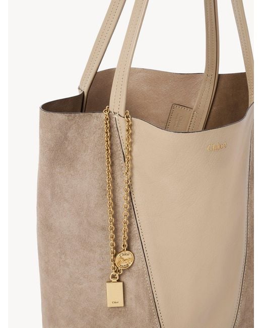 Chloé Natural Chloé Spin Tote Bag