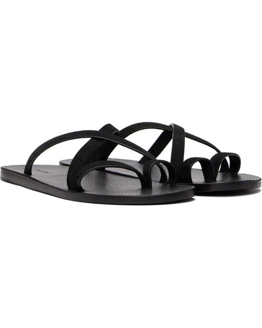 Tom Ford Brown Alfred Gladiator Slippers for men