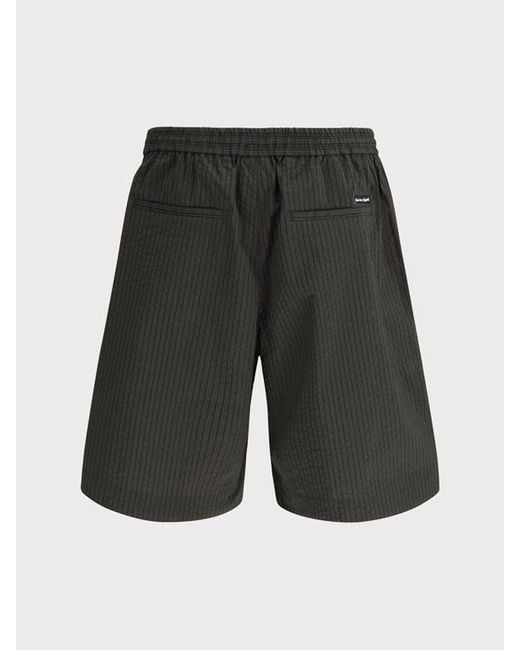 Maison Kitsuné Gray Maison Kitsuné Elasticated Bermuda Shorts for men