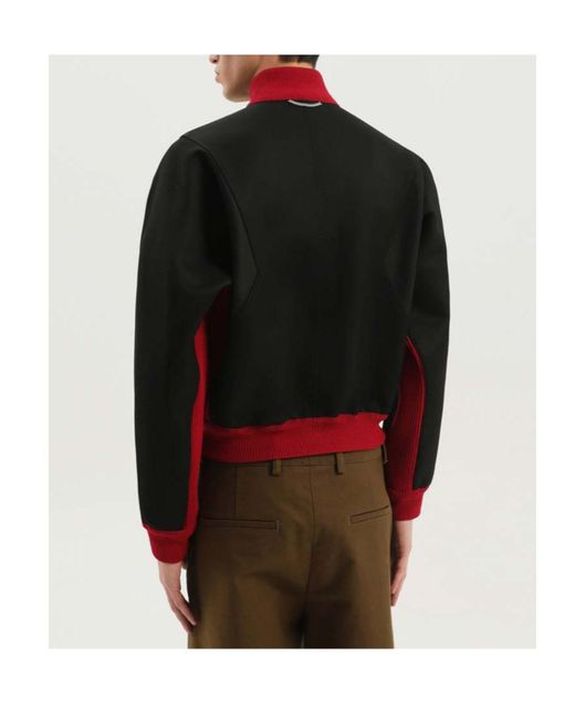 1989 STUDIO Red Ribbed Collar Coat