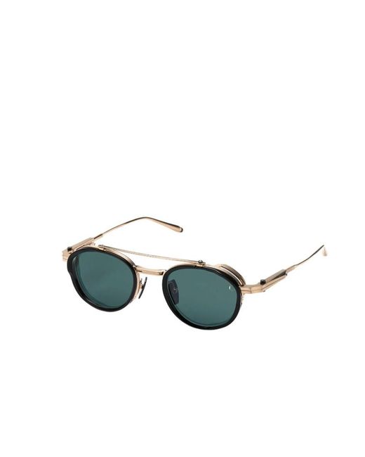 Akoni Green Geometric Sunglasses for men