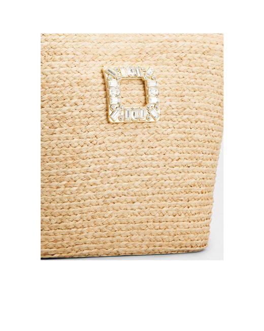 Roger Vivier Natural Small Shopping Bag