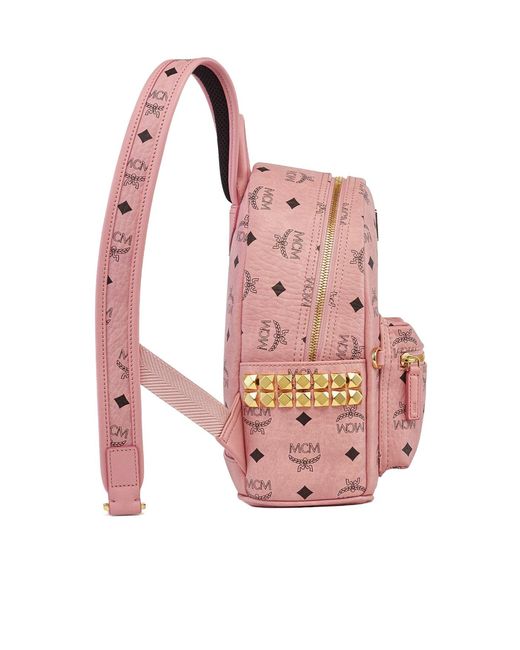 MCM Pink Stark Backpack