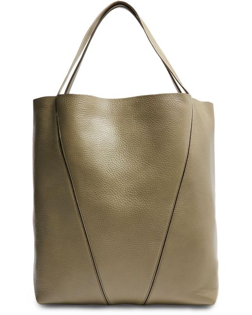 Chloé Green Spin Grain Leather Tote Bag