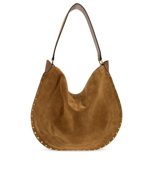Isabel Marant Brown Studded Shoulder Bag