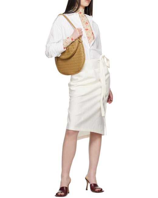 Bottega Veneta Metallic Medium Intrecciato Shoulder Bag