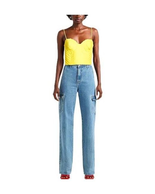Farm Rio Yellow Minimal Solid Top