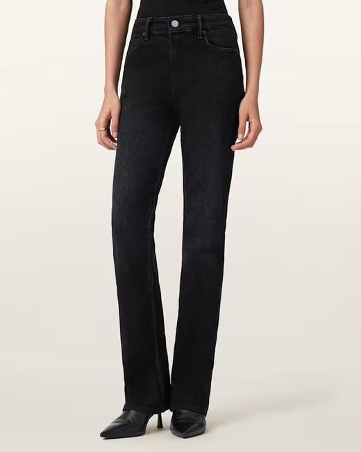 AllSaints Black Belt Loop Jeans