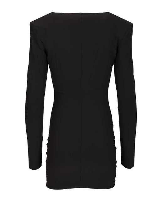 Amazuìn Black Nil Cut-Out Mini Dress