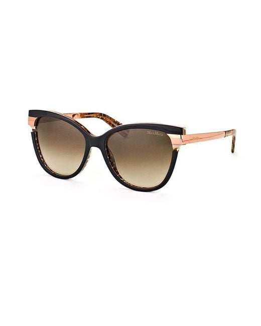 Max Mara Metallic Round Sunglasses