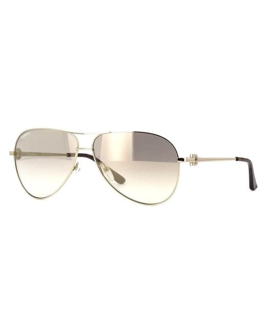 Ferragamo White Logo Sunglasses for men