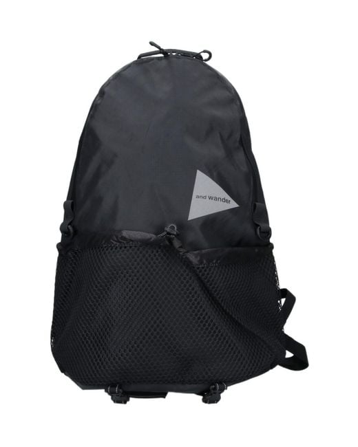 And Wander Black Ecopak 20L Daypack for men