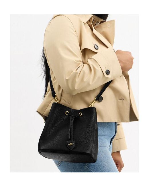 COACH Black Rowan Bucket Bag