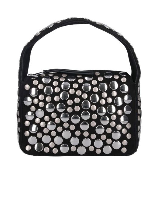 Khaite Black All Over Studs Embellished Bags