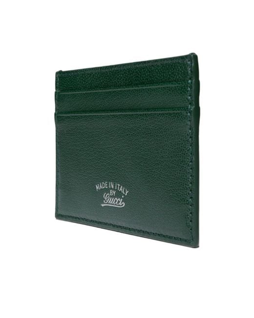 Gucci Green Lira Card Case for men