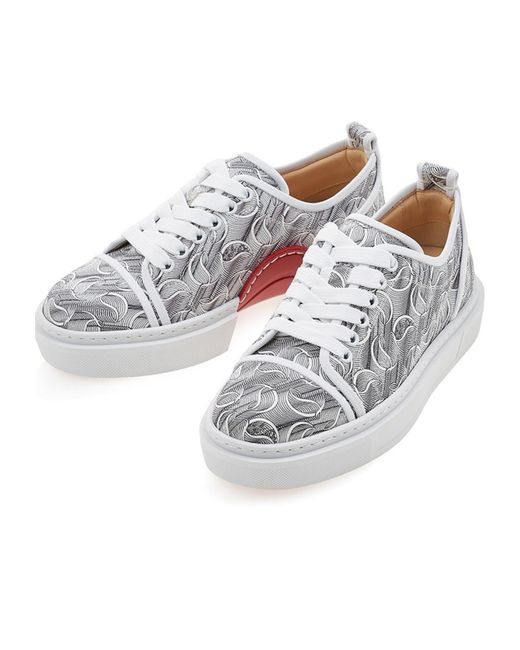 Christian Louboutin Gray Round Head Low-Cut Skate Shoes