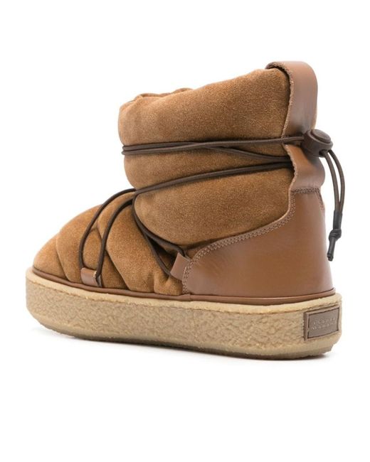 Isabel Marant Brown Heta Padded Ankle Boots
