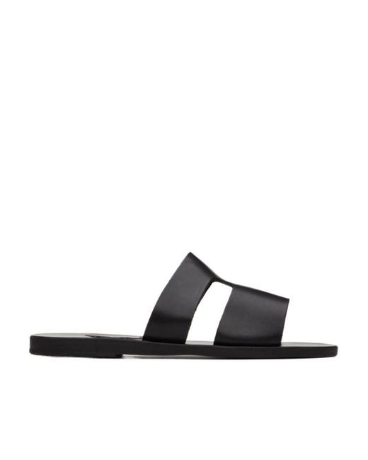 Ancient Greek Sandals White Classic Slip-On Sandals
