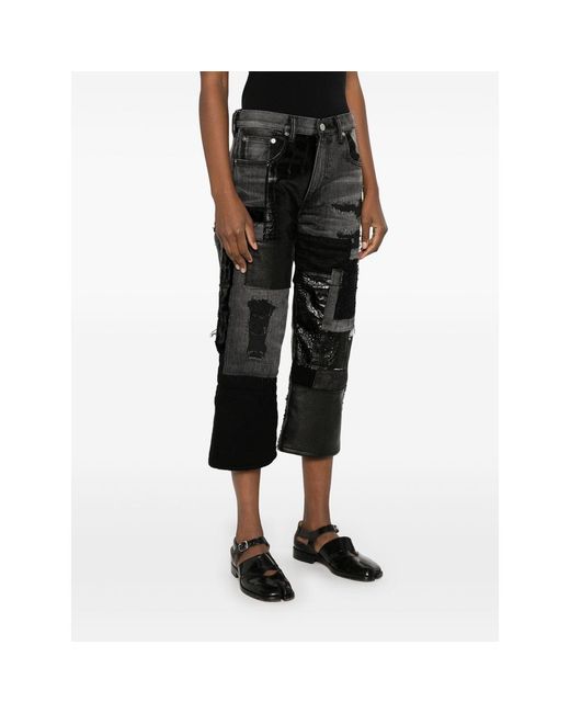 Junya Watanabe Gray X Levi'S Patchwork Jeans