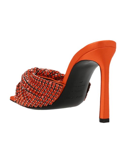 Sergio Rossi Red Logo Sandals