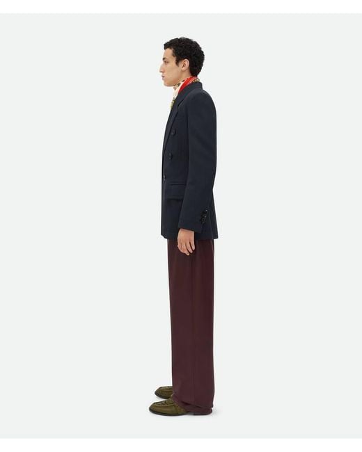 Bottega Veneta Blue Wool Twill Jacket for men