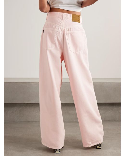 Haikure Pink Candy Pleated Boyfriend Jeans