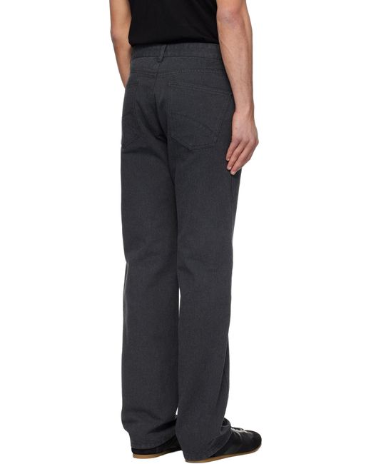 Post Archive Faction PAF Black Straight Jeans for men
