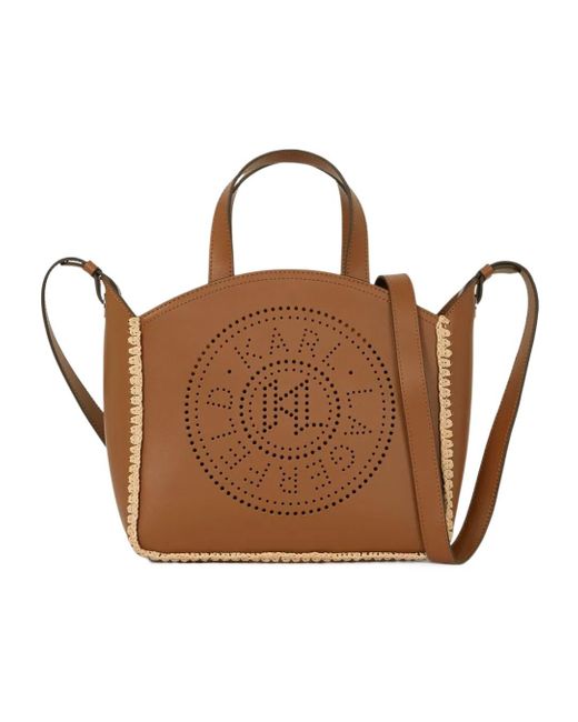 Karl Lagerfeld Brown Small K/Circle Bag