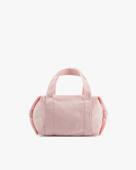 Repetto Pink Cotton Duffle Bag Small