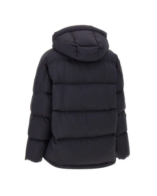 Moose Knuckles Blue Zip-Up Hooded Down Jacket