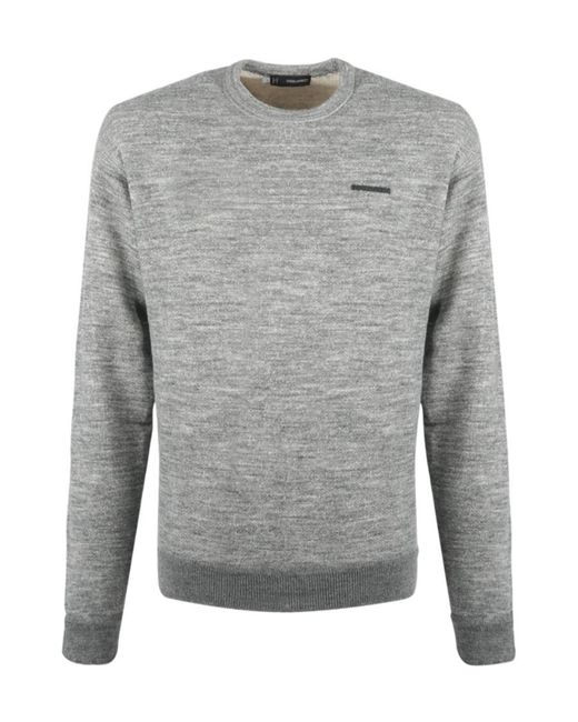 DSquared² Gray Logo Sports Hoodie for men