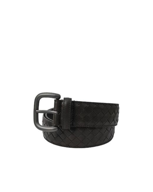 Bottega Veneta Black Weave A Belt for men