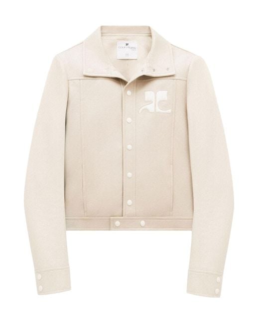 Courreges White Courrèges Reedition Ac Logo Patch Jacket for men