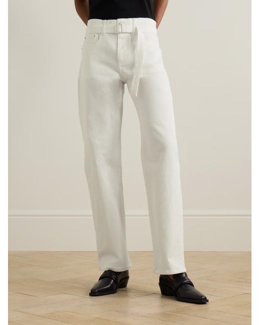 Proenza Schouler White Ellsworth Drawstring Jeans