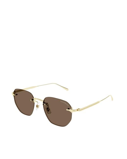 Montblanc Multicolor Eyewear Pilot Frame Sunglasses for men
