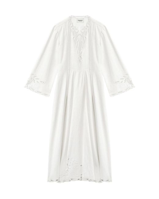 【送料&関税込】Marant Atoile Tianny Long Dress By Marant E MARANT ÉTOILE Tianny Maxi Dress | White | FARFETCH TW