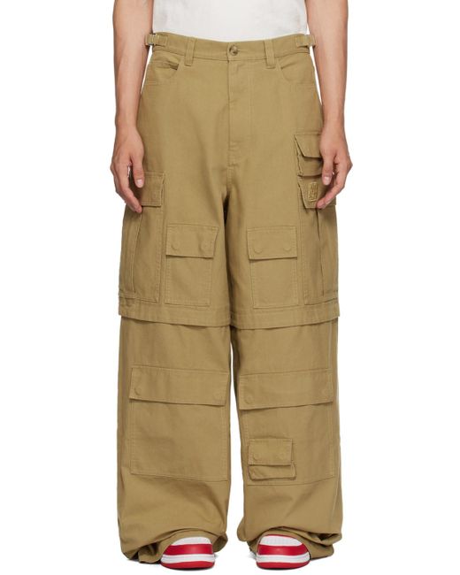 Ambush Natural Wide-Leg Cargo Pants for men