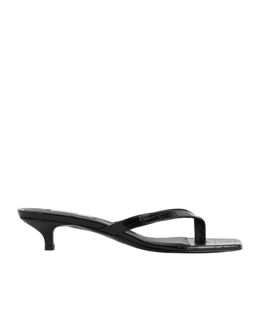 Totême White Totême Embossed Flip Flops