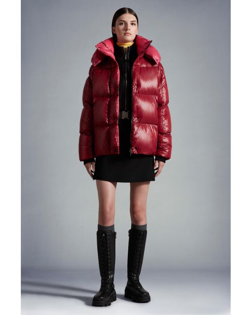 Moncler Red Parana Short Down Jacket