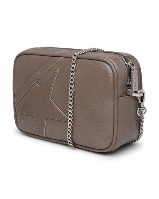 Golden Goose Deluxe Brand Brown Mini Star Leather Crossbody Bag