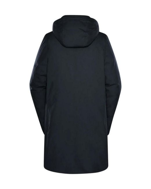 Moorer Blue Technical Gabardine Coat for men