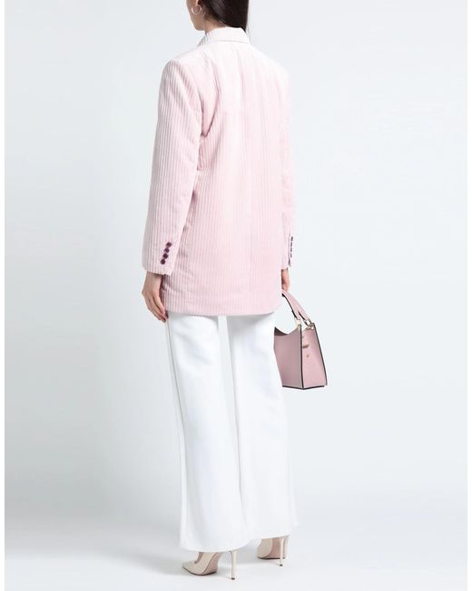 Isabel Marant Pink Simple Corduroy Double Breasted Coat