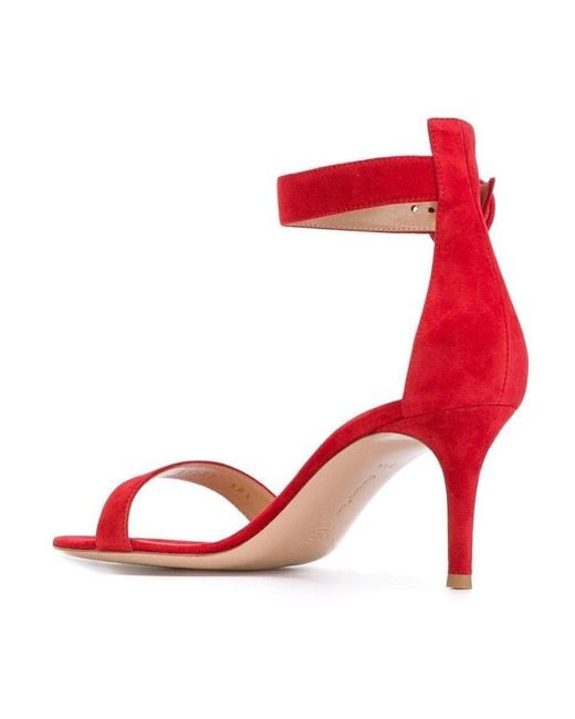 Gianvito Rossi Red Portofino 85 High-Heeled Sandals
