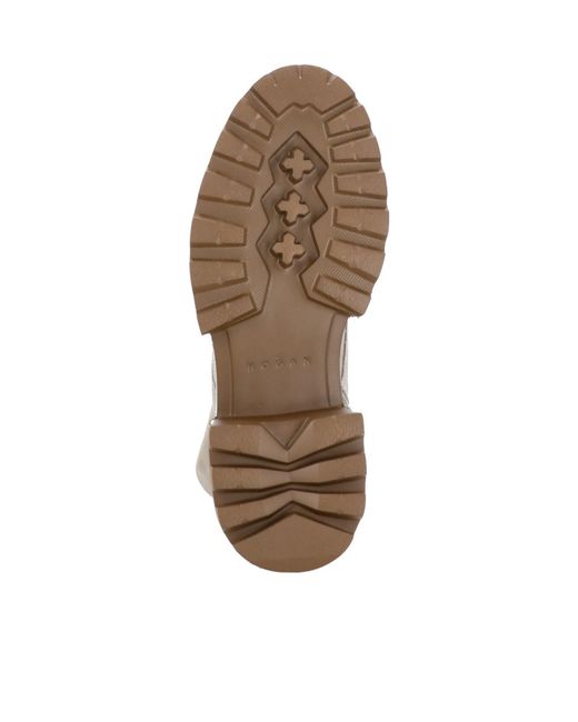 Hogan Natural Lace-Up Boots