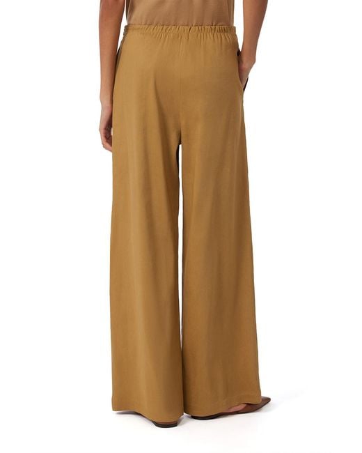 Max Mara Natural Mxpdestino Wide-Leg Pants